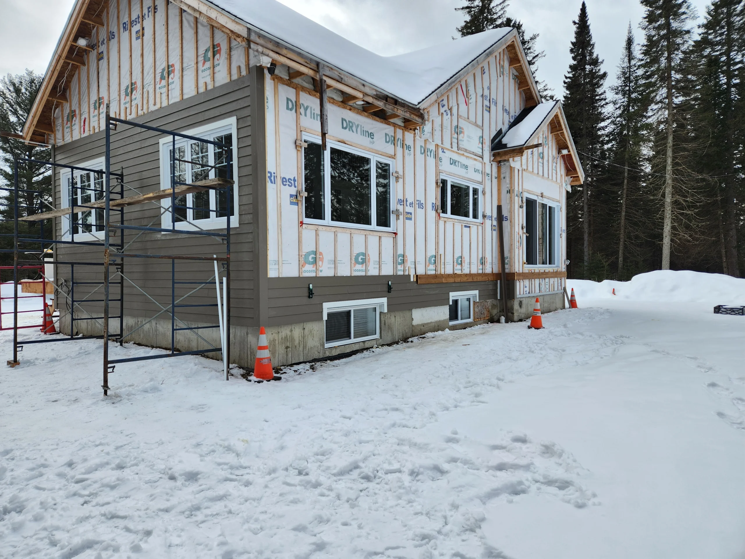 Équipe sur un chantier